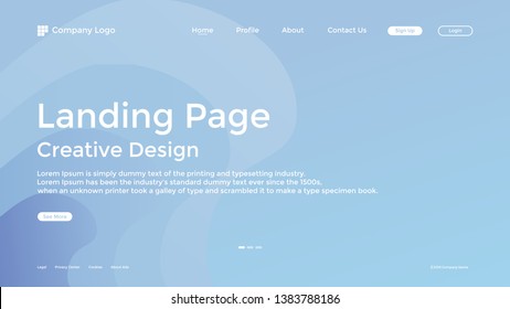 Website Landing Page,Line, Gradient, Abstract Modern Background for website