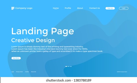 Website Landing Page,Line, Gradient, Abstract Modern Background for website