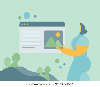 Website landing pages template design. Vector illustration concepts for website and mobile website design and development. Perfect vector graphics
