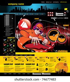Website layout
