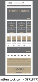 website layout for business or non-profit organization