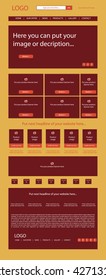 website layout for business or non-profit organization