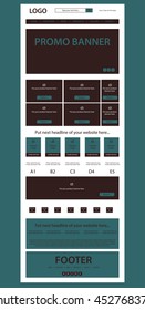 website layout for business or non-profit organization