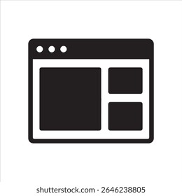 Um design de layout de site com uma estética limpa e moderna. 