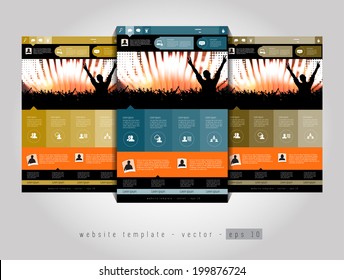 Website layout. Editable Vector 