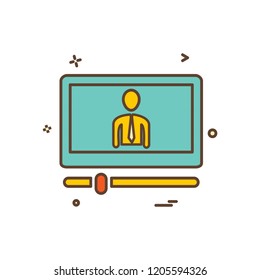 Website layout icon design vector