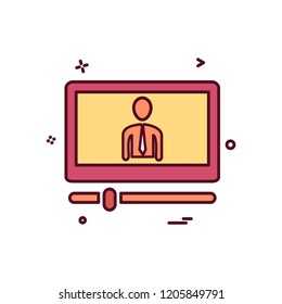 Website layout icon design vector