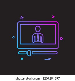 Website layout icon design vector