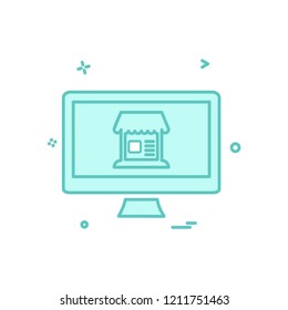 Website layout icon design vector