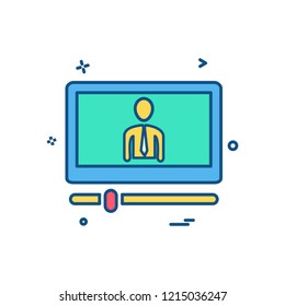 Website layout icon design vector