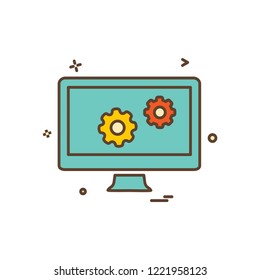 Website layout icon design vector