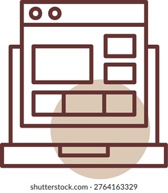 Website Layout New Icon Design Creative
