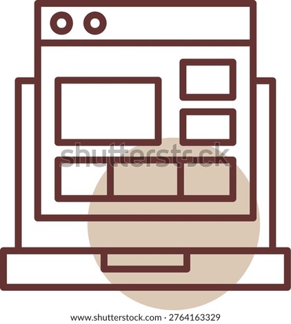 Website Layout New Icon Design Creative