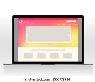 Website layout template : Vector Illustration