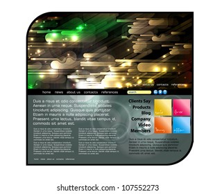 Website layout. Vector