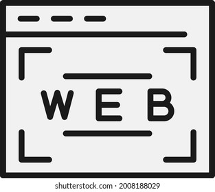 Website Line Filled Vector Icon Design
