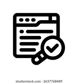 website line icon. Clean and minimalist vector icon for websites, mobile apps, presentations, and logos. Fully scalable and customizable for any project.