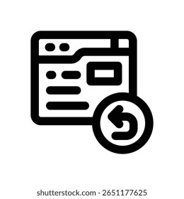 website line icon. Clean and minimalist vector icon for websites, mobile apps, presentations, and logos. Fully scalable and customizable for any project.