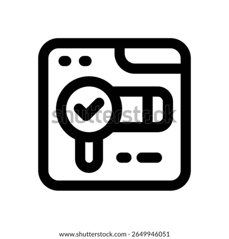 website line icon. Clean and minimalist vector icon for websites, mobile apps, presentations, and logos. Fully scalable and customizable for any project.