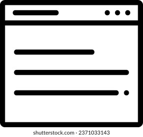 vector de icono de línea de sitio