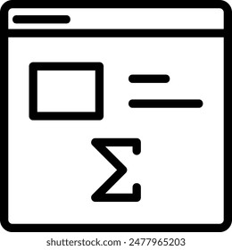website line icon illustration vector