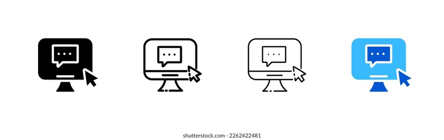 Website line icon. Search Bar for ui, design and web site. Search bar graphic design element. Collection of search form templates for websites. Speech bubble. Vector line icon