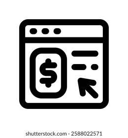 website line icon. vector icon for your website, mobile, presentation, and logo design.