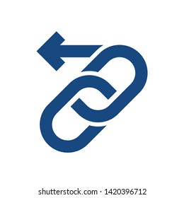 Website Link and Connectedness Icon with Chain Link