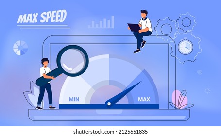 Website Loading Optimization Page Speed Seo Stock Vector (Royalty Free ...