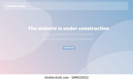 Website loading page, coming soon, under construction page, under development. Web banner.  Background,  vector illustration.