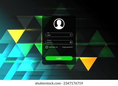 Website login page template design