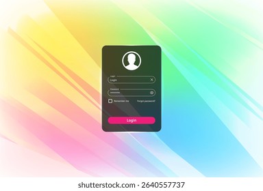 Website login page template design