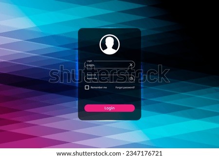 Website login page template design