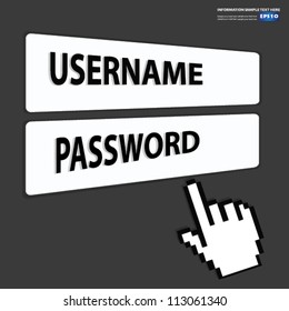 Website login,Vector