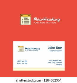 Website logo Design with business card template. Elegant corporate identity. - Vector