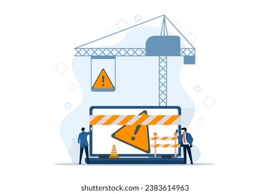 Website maintenance concept, coding and programming, in maintenance, technology, software development, Device updates, Software systems in maintenance, Software upgrade process on devices.