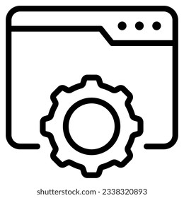 Website Maintenance Icon can be used for web, mobile app, infographic, etc