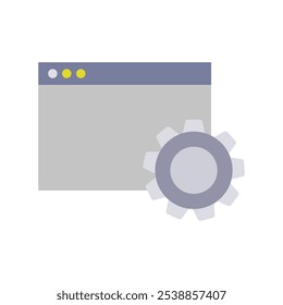Website maintenance illustrated on white background