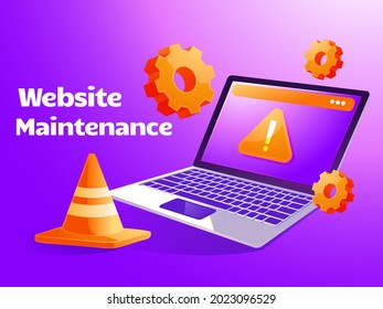 Website maintenance, update internet software, development webpages with laptop