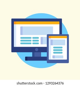 Website Marketing Icon Vector Graphic Download Template Modern