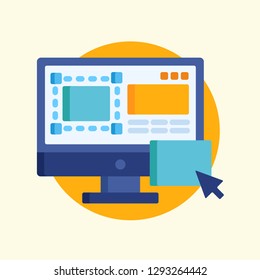 Website Marketing Icon Vector Graphic Download Template Modern