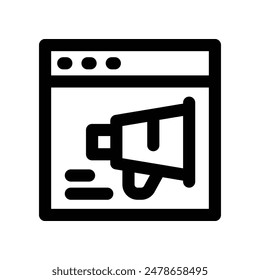 website marketing icon. vector line icon for your website, mobile, presentation, and logo design.