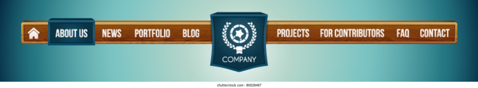 Website menu bar