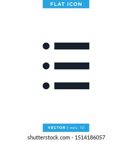 Website Menu Hamburger Buttons Icon Vector Design Template