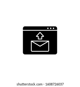 Website message inbox icon. Simple connection sign icons for ui and ux, website or mobile application