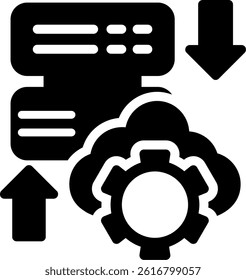Website Migration Glyph Vector Icon Design