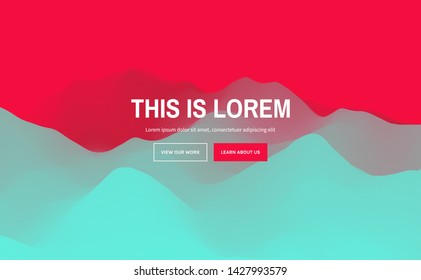 Website or mobile app landing page. Abstract vector illustration. 