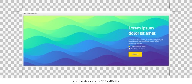 Sitio web o página de inicio de aplicación móvil. Resumen de fondo con efecto dinámico. Patrón moderno. Ilustración vectorial para el diseño. 