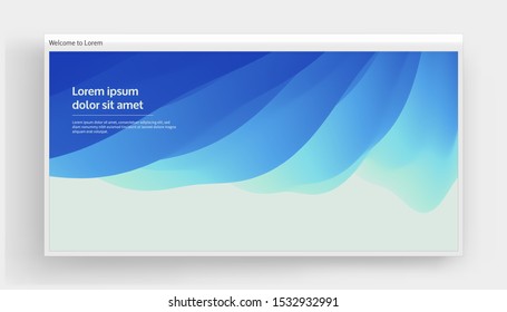 Website or mobile app landing page. Abstract background with dynamic effect. Modern pattern. Vector illustration for design. 