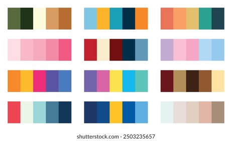 Website and Mobile Application Color Palette color Swatches Wallpaint home color coloring book color theory graphics designing